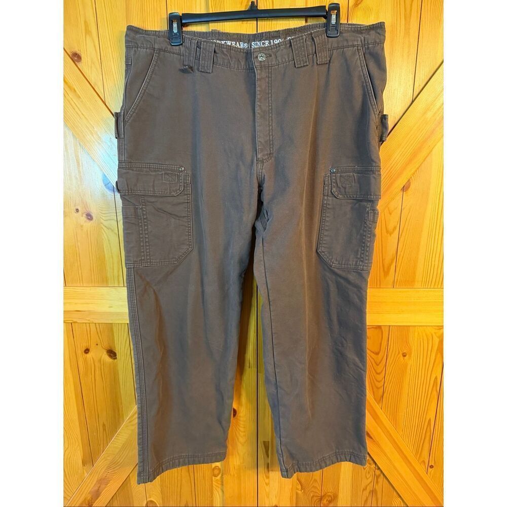 Smith’s Workwear Pants Mens 42x32 Brown Denim Lined Insulated (6674) Read